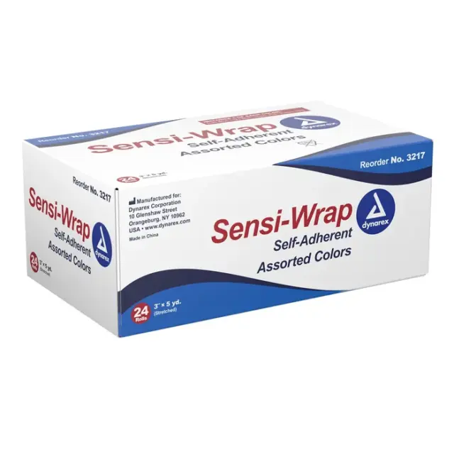 Dynarex Sensi-Wrap Self-Adherent Bandage Rolls - Assorted Colors