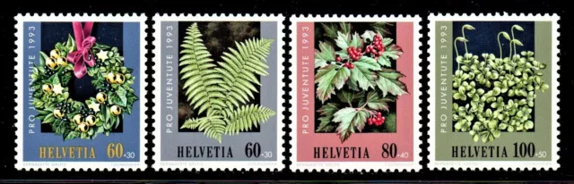 Schweiz Satz MiNr. 1512-1515 von 1993 Pflanzen Postfrisch N 0760