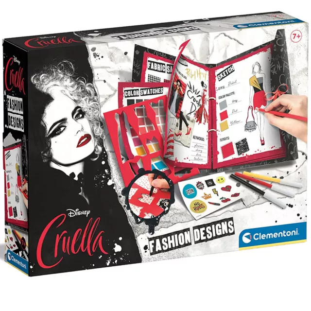 IDEA FASHION DESIGNER Cruella Gira La Moda Crudelia Demon Gioco Bambina  Clemento EUR 12,90 - PicClick IT