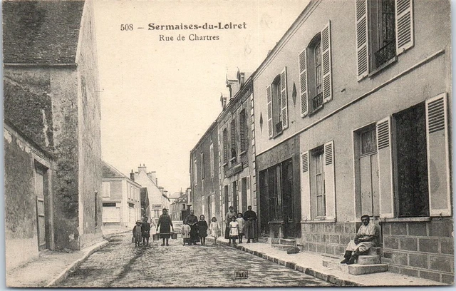 CPA 45 SERMAISES DU LOIRET ENTREE COTE MAINVILLIERS (animée EUR 10,00 - FR
