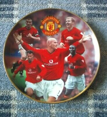 Manchester United Danbury Mint Victory Pin Badge Golden games Ingot 96 Double 