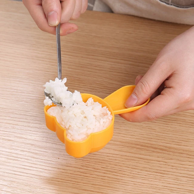 1 juego hágalo usted mismo Lindo Oso Pequeño Bola de Arroz Molde Bento Sushi Nori Molde de Arroz Decoración D ZK