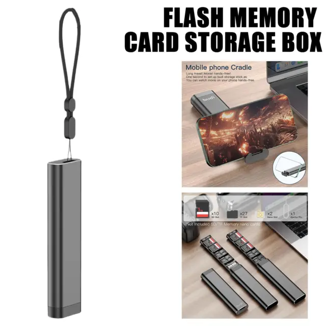 BUDI 30 IN 1 TF Card SIM Card Memory Card Storage Box T3R4