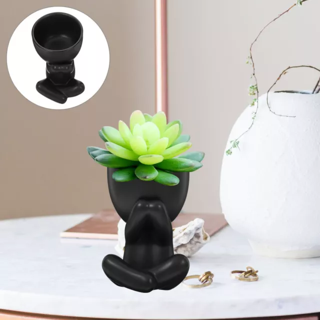 Abstract Ceramic Planter Human Shaped Pots Flower Household