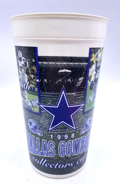 Dallas Cowboys Collectors Cup Set Lot 4 Vintage 1998 Aikman Smith Irvin Sanders