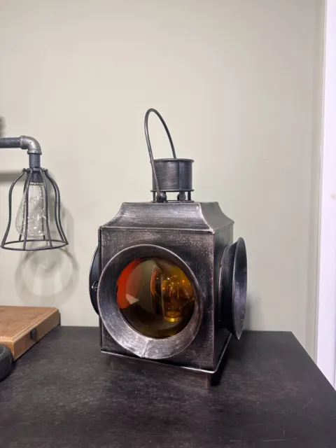 Vintage Style Railway Signal Light Lantern Lamp | Home Decor | Unusual