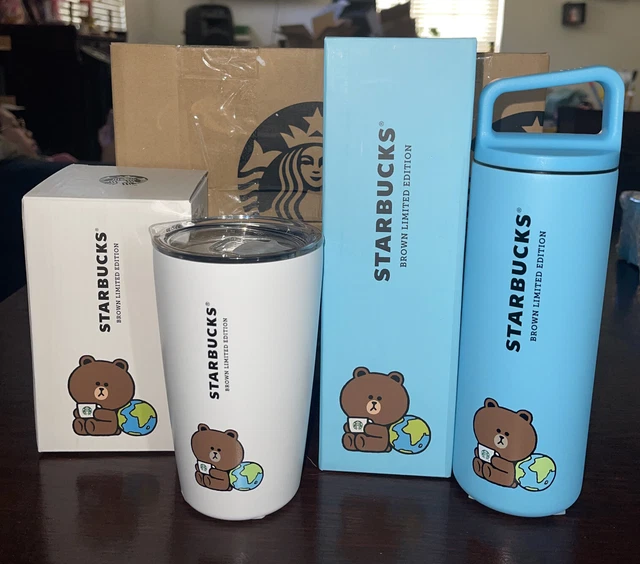 NWT STARBUCKS LINE Friends Brown Limited Edition Earth Day Tumbler 99.