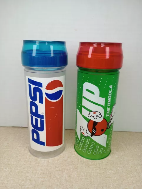 Vtg Munchkin 7up Pepsi Baby Nurser Bottle Tapered Silicone Nipple 8oz Drop Ins
