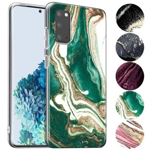 Coque pour Samsung Galaxy S20 FE Étui Marbre Téléphone Portable en Silicone Slim