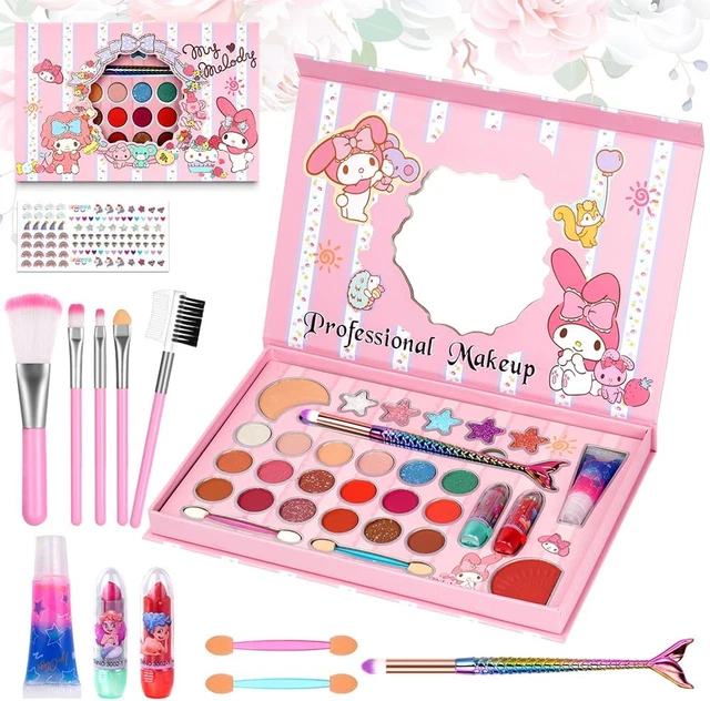 Playkidiz Il mio primo baule da trucco da principessa, Cosmetico Deluxe All-In-One per Ragazze - Set Trucchi Bambina per Ragazze - trucchi bambina Tavolozza Trucco con Specchio (Lavabile
