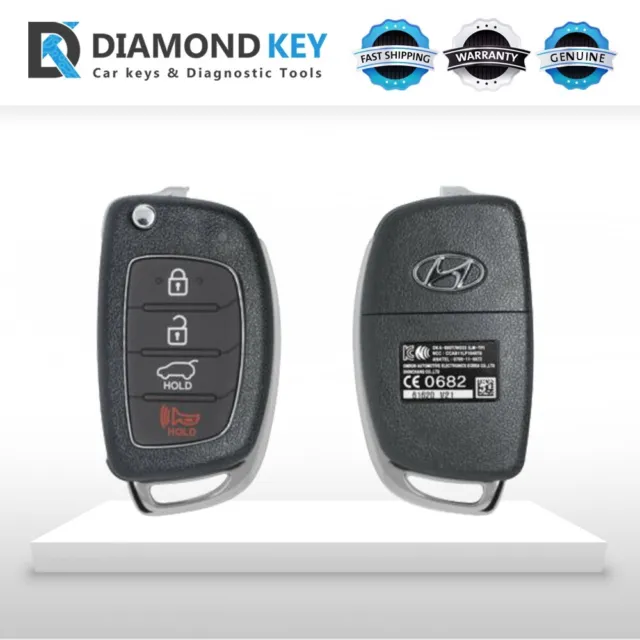 Genuine Hyundai Tucson Ix35 2011-2013 Remote Flip Key 4B - 433Mhz - 95430-2S701
