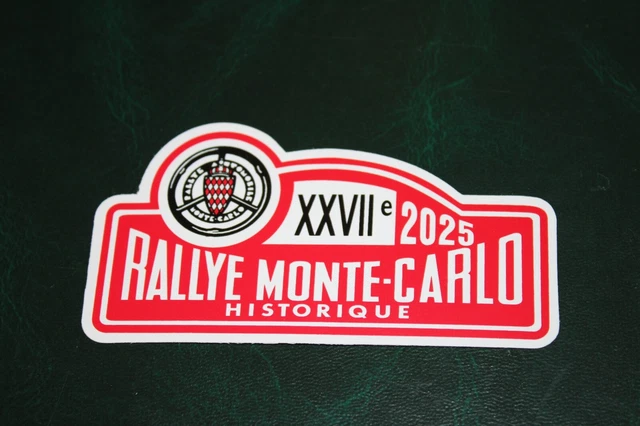 Autocollant Rallye Monte-Carlo 2025 - 10 X 5 Cm - Neuf