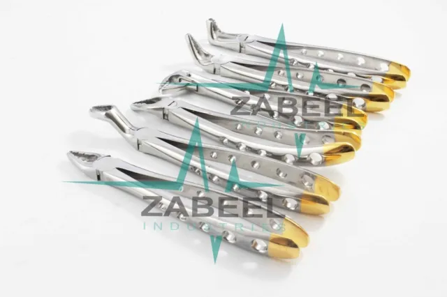 Set Of 6 Special Pattern Dental Surgery Extracting Extraction Forceps