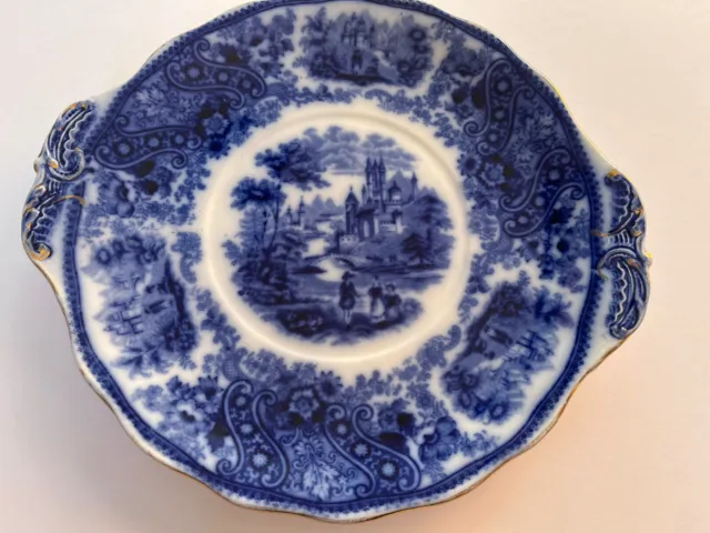 Nonpareil Blue & White Burgess & Leigh Serving Plate. Middleport Pottery 11 Inch