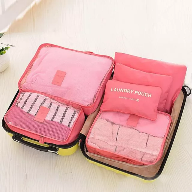 1/2/3 Travel In Style With Lightweight Luggage Suitcase Organizer Set 6 Set 3