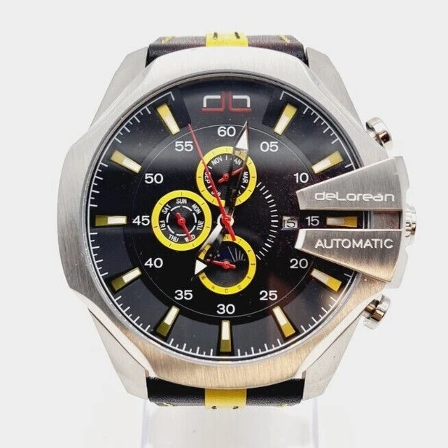 deLorean DL05-9201 Automatico (080von500) 5ATM Limitato Uomo Orologio #18L