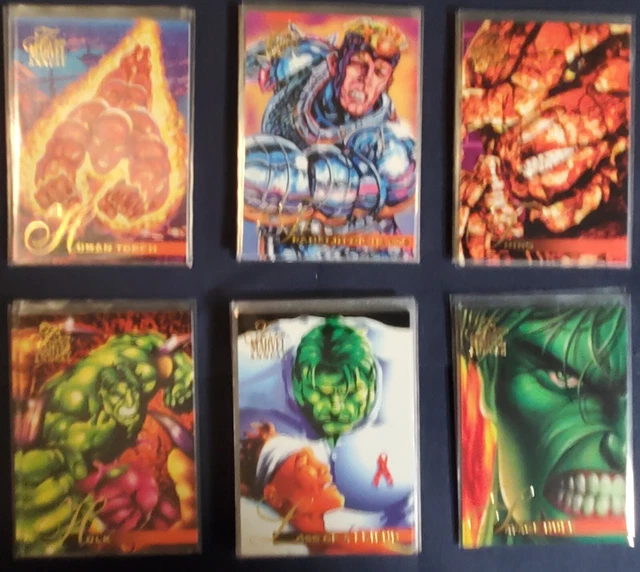 1995 Flair Marvel Base Set Singles You Choose Free Shipping Pack Fresh Cards