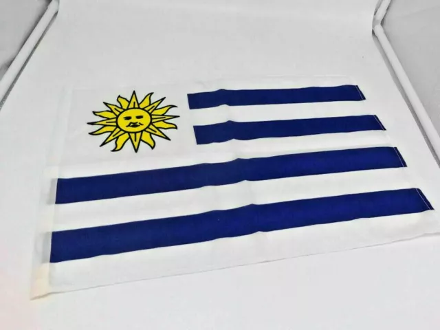 Flagge Stockflagge Uruguay Fahne 30x45 cm Stockfahne Südamerika Deko WM 2022