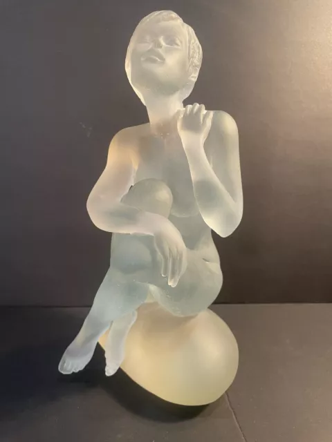 Daum 12” Ltd. Edition Pate De Verre Nude Aphrodite Artist Signed Retail: $7,700