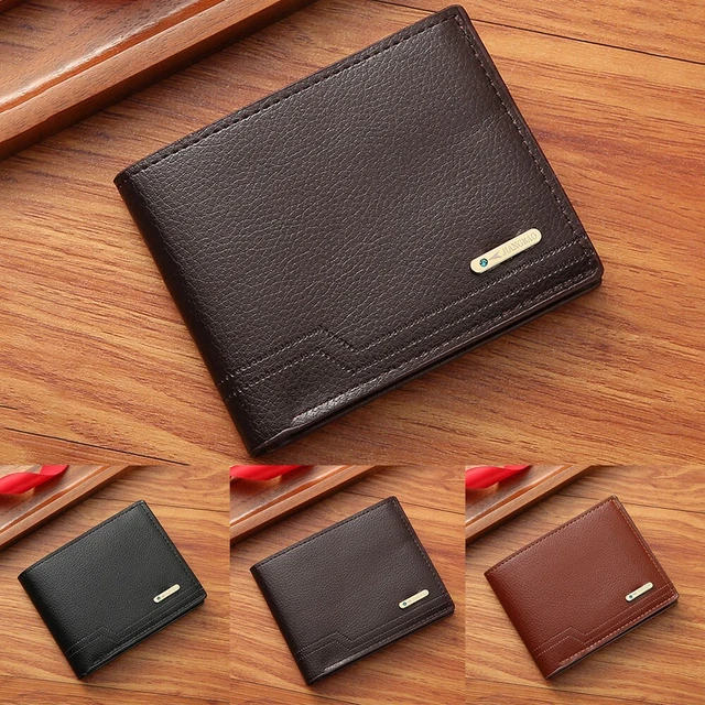 Mens Wallet PU Leather Pocket Wallet Business Bifold Brand New Fashion