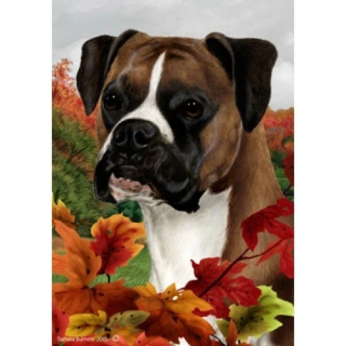 Fall Garden Flag (TB) - Uncropped Fawn Boxer 131251