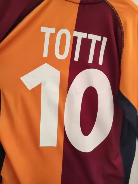 maglia calcio vintage AS Roma Totti Asics 1996 1997 Ina Assitalia *NEW* XL