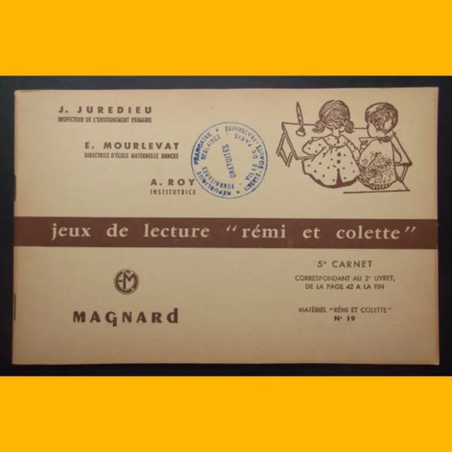 JEU DE LECTURE "RÉMI ET COLETTE" 5e carnet  années 1950-1960