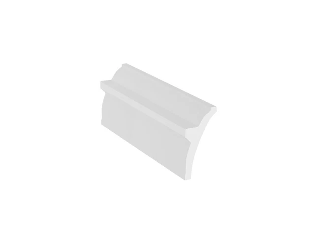 Lot de 3 corniches plafond en polystyrène L290 x H10 cm blanc - RANETIA