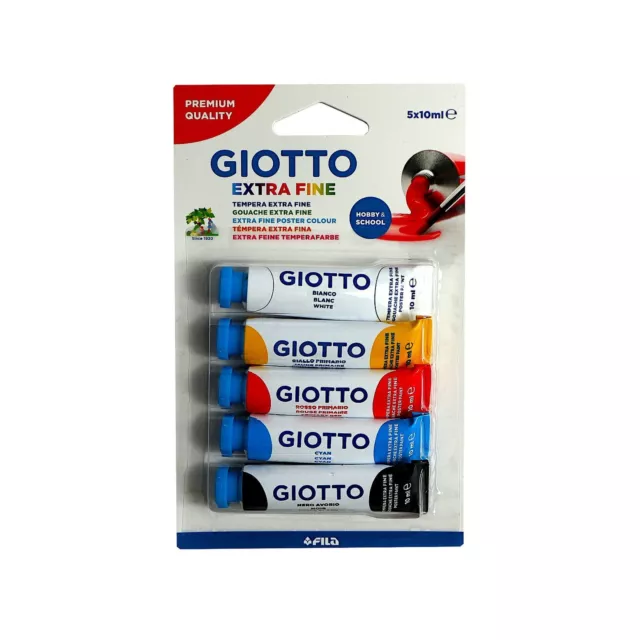 GIOTTO  extrafeine Temperafarbe, 5 x 10 ml