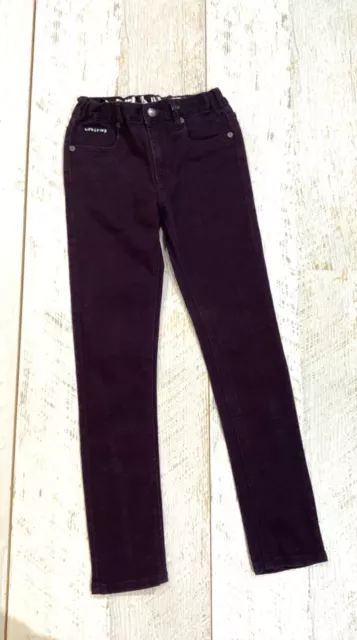 World industries Boys size 10 burgundy stretch denim jeans adjustable -waist