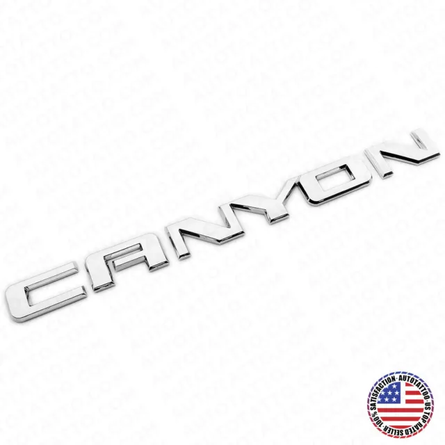 For GMC Canyon Front Door or Rear Liftgate Badge Logo Emblem Decorate Chrome