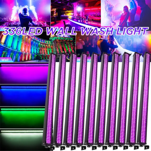 336 LED RGB Wall Wash Bar Light DMX512 DJ Party Disco Stage Show Display