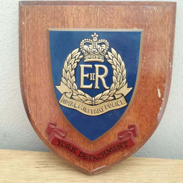 Royal Military Police York Detachment Regimental Wall Shield Armorial Plaque