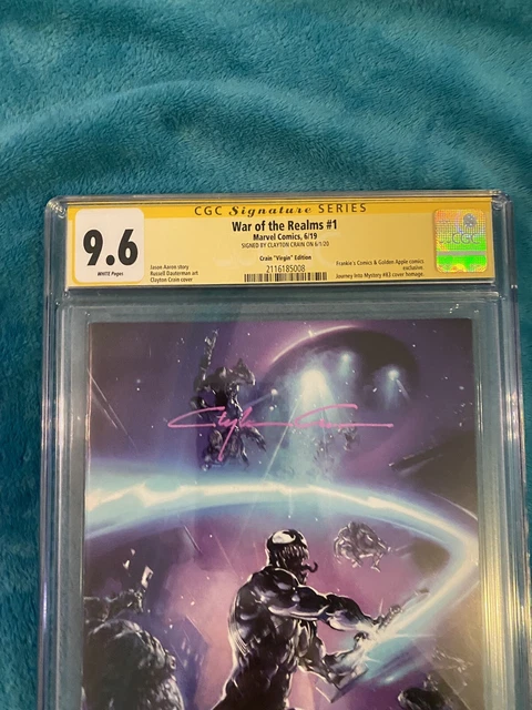War Of The Realms 1 Cgc 9.6 Ss Crain Virgin Journey Into Mystery 83 Venom Thor 2