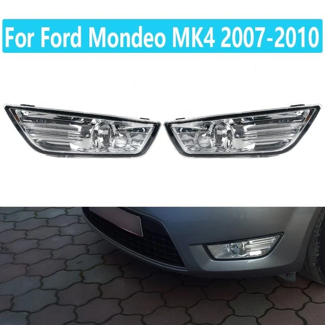 PAIR FRONT BUMPER Fog Light Reflector With Bulb For Ford Mondeo MK4