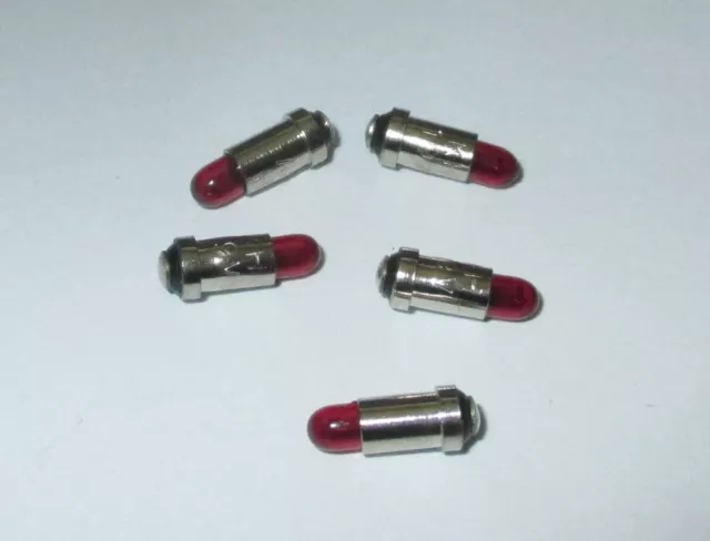 Ersatzlampen Micro-Lämpchen 2,8x4mm  - rot - 5 Stück  "NEU"