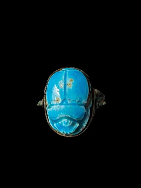 Vintage Egyptian Scarab Beetle Ring from Ancient Egypt , Replica Scarab Ring