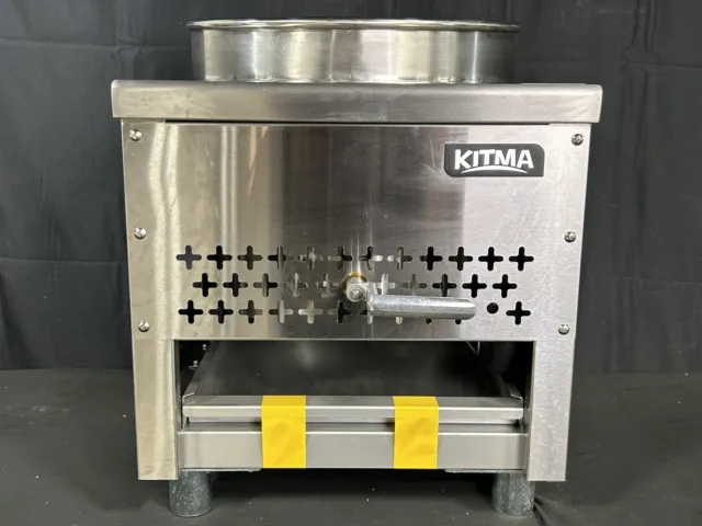 Kitma FCW-16 Natural Gas Wok 110000BTU Stainless Steel New Open Box