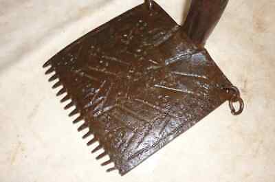 Turkish authentic weaving tool forged iron carpet comb engraved Hand made decor