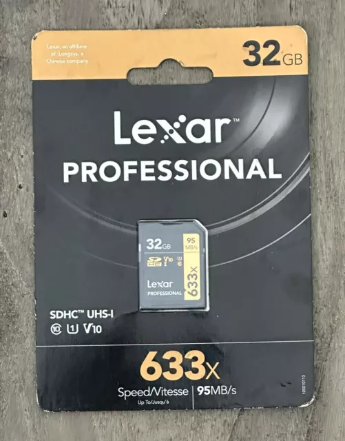 Lexar Professional 32GB UHS-I U1 SDHC Class 10 633x Speed/Vitesse Memory Card