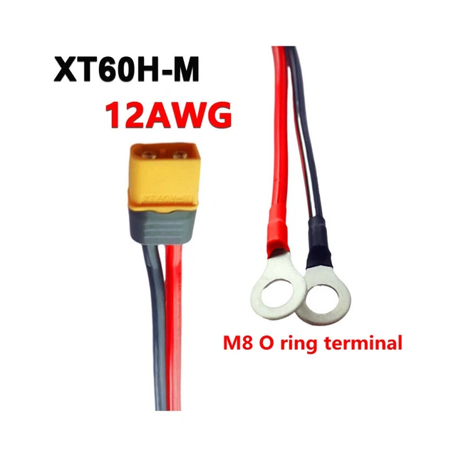 Youme 2 pz Deans T Spina Connettore Serie Cavi con 12awg Filo di