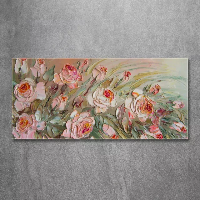 Glas-Bild Wandbilder Druck auf Glas 120x60 Deko Blumen & Pflanzen Rosen