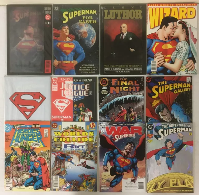 Superman DC Comics 12 issue lot of TPB and comics all Special issues VF to VF/NM