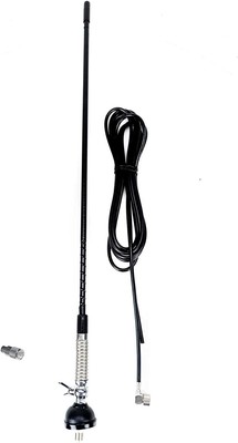 KIT ANTENNA CB Antenna Rosso e Turbo Magnetic Montaggio Taglia 7" base con 4m RG58 