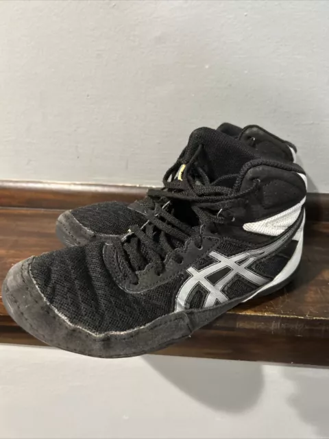 Asics MATFLEX 5.5 Mens Wrestling Shoes Black/Silver Size 5.5 (US)