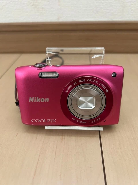 MINT In BOX]Nikon COOLPIX S3300 Strawberry Pink 6x 16.0MP Digital Camera JAPAN - Foto 7