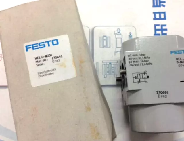 NEW FESTO HEL-D-MINI 170690 Solenoid Valve