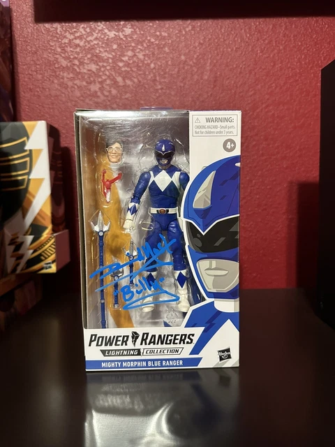 Mighty Morphin Power Rangers Blue Ranger Lightning Collection David Yost Signed