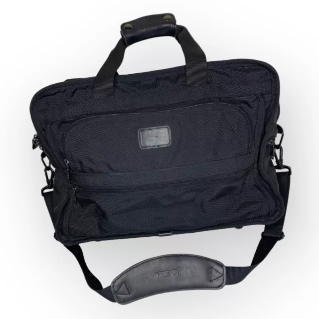 TUMI Alpha Ballistic Nylon 17" Business Briefcase Messenger Weekender Carry-On