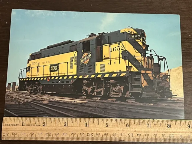 Chicago And North Western GP-7 #1652 Train Railroad Vanishing Vistas Card 1953